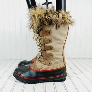 Sorel Joan Of Arctic Waterproof Faux Fur Lace Up Winter Boots i987